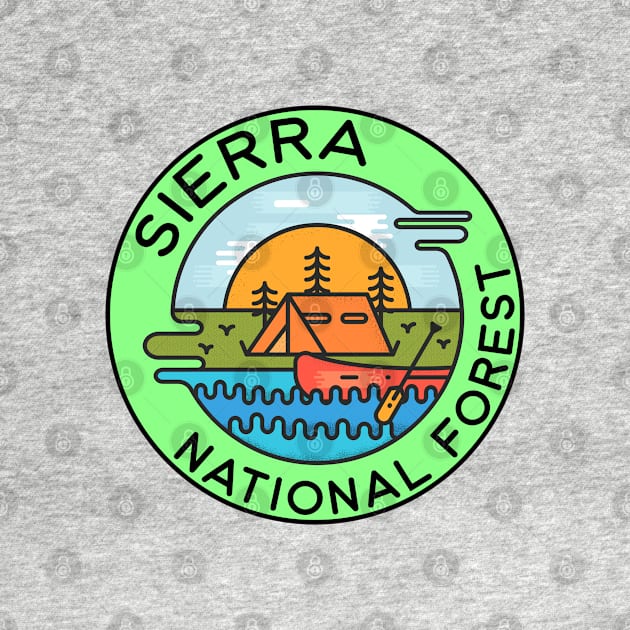 Sierra National Forest California Camping Canoe by DD2019